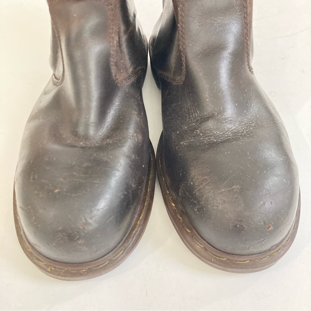 DR DOC MARTENS STEEL TOE INDUSTRIAL SLIP ON WORK BOOTS BLACK WOMENS MENS - Picture 6 of 13